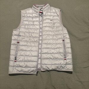 Tommy Hilfiger Gray Puffer Vest - Men’s Medium